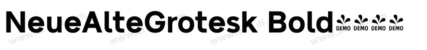 NeueAlteGrotesk Bold字体转换